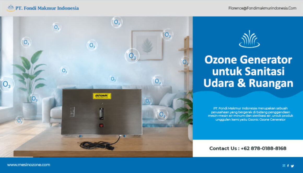 Ozone Generator untuk Sanitasi Udara & Ruangan