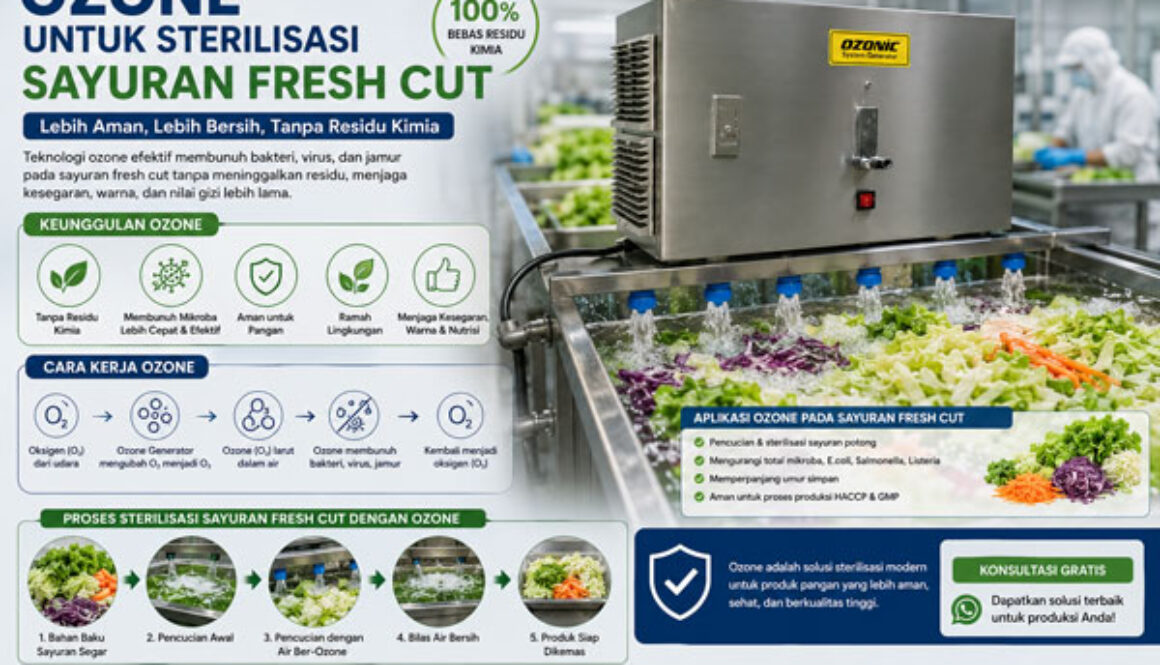 Ozone untuk Sterilisasi Sayuran Fresh Cut