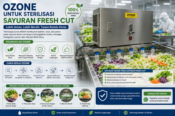 Ozone untuk Sterilisasi Sayuran Fresh Cut
