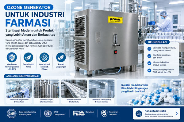 Ozone Generator untuk Industri Farmasi