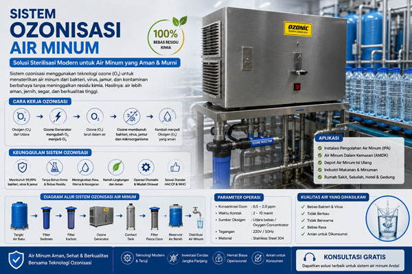 Sistem Ozonisasi Air Minum